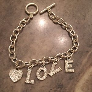 Love silver bracelet 🏝